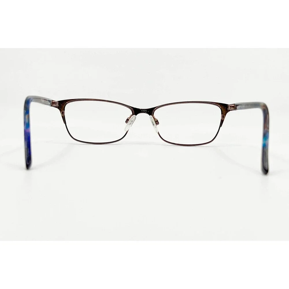 Via Spiga Eyeglass Frames Womens Brown Tazia 560 Cat Eye Metal 53-16-135
